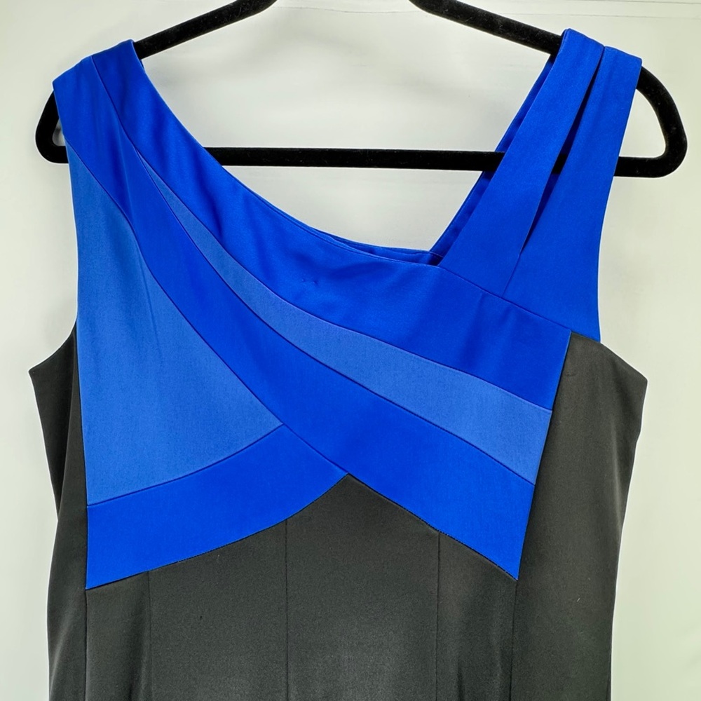 Split Shoulder Asymmetrical Colorblock Paneled Sh… - image 8
